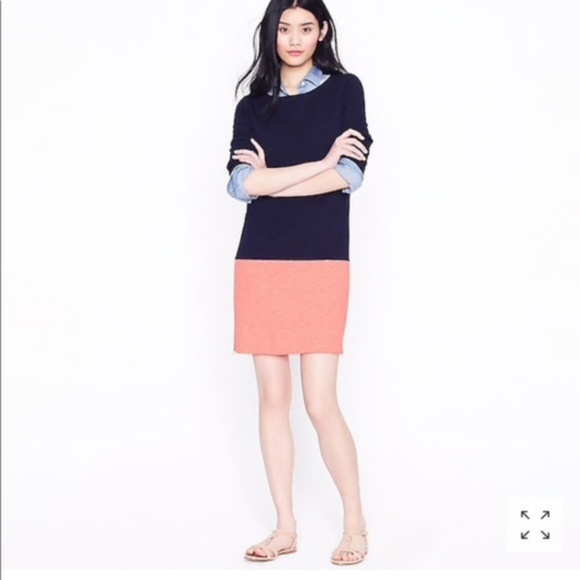 J Crew Nautical Colorblock Sheath Dress - Picture 1 of 4